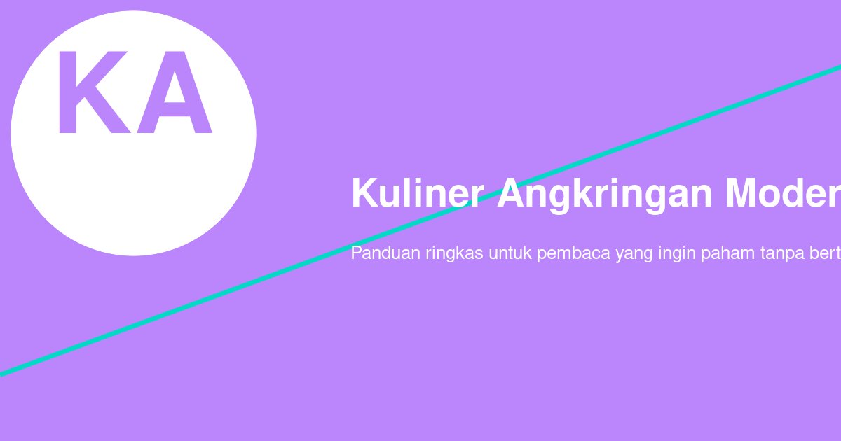 Cara Memilih Angkringan Modern di Jogja yang Rasanya Konsisten: 5 Langkah Jitu